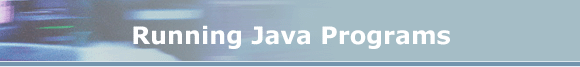Running Java Programs
