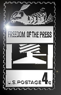 The Journalism and Freedom of
the Press Commemorative Stamp issued  in 1958