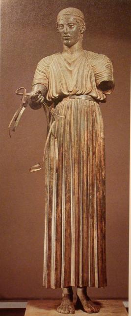 Charioteer of Delphi, c.478-474 BC, bronze, life-size