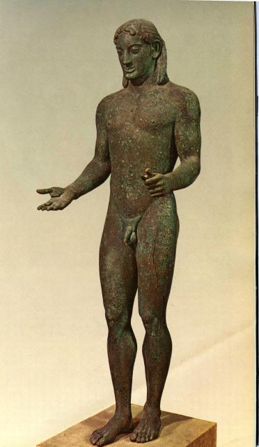 Piraeus Apollo, earliest bronze statue, c.525 BC.