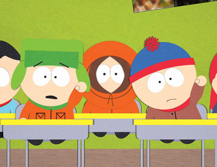 We're a lot like Mr. Garrison's class, except we don't have a Mr. Hat. Image from South Park