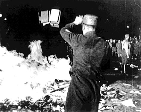1933 Nazi Berlin Book Burning Source: Wikimedia Commons