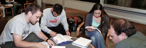 Student study group photo