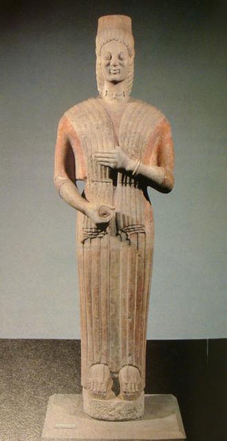 Berlin Kore, c.570-560 BC, height c.6 ft.