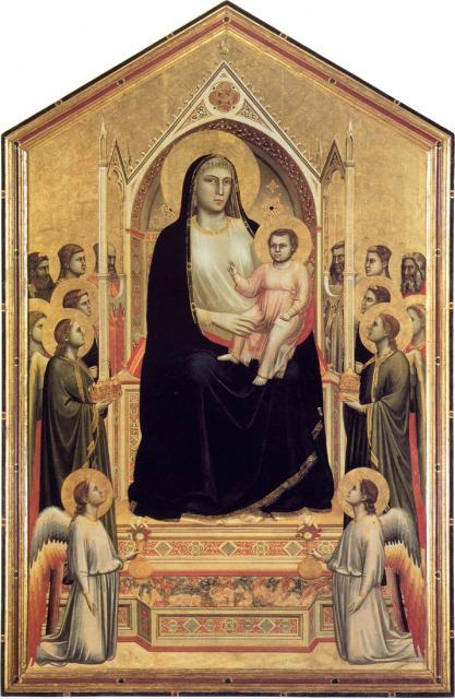 Giotto (c.1267-1337): Madonna in Maesta (Ognissanti Madonna), c.1310, tempera on panel