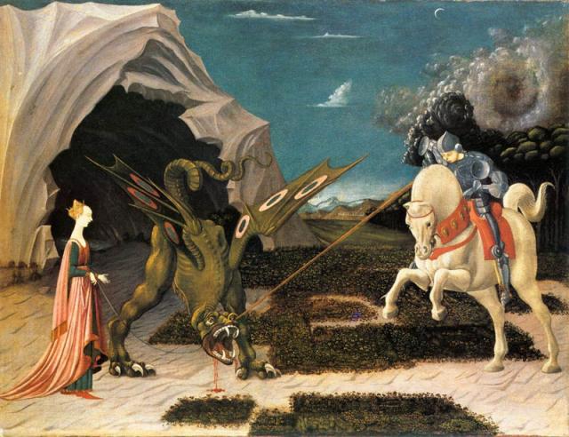 Paolo Uccello: St George & Dragon, c.1456, oil