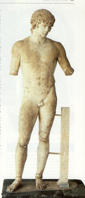 Antinous, 131-38 CE, marble, Height 71in