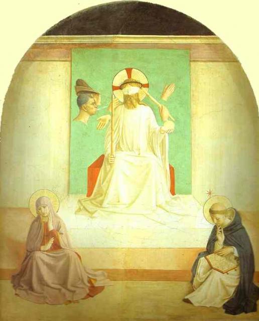 Fra Angelico: Mockery of Christ, c. 1441, fresco in cell 7, Monastery of San Marco, Florence