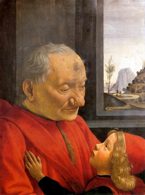 Domenico del Ghirlandaio (1449-1494): Man with his Grandchild, c.1480-90, tempera on wood
