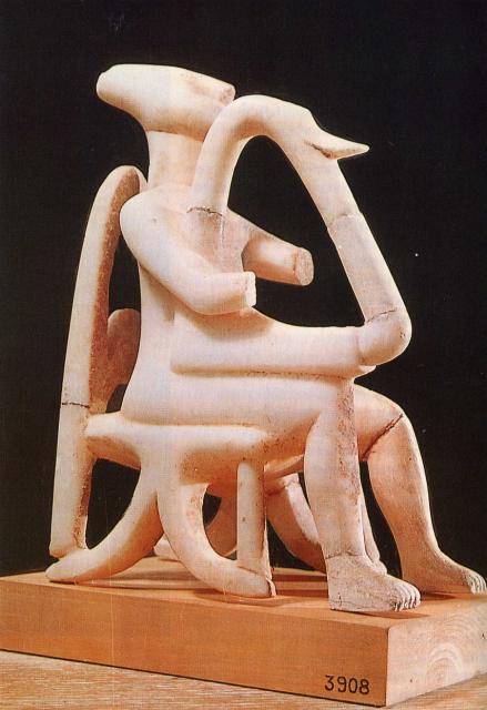 Harpist (found in grave on Keros) 2700-2500 BC, marble