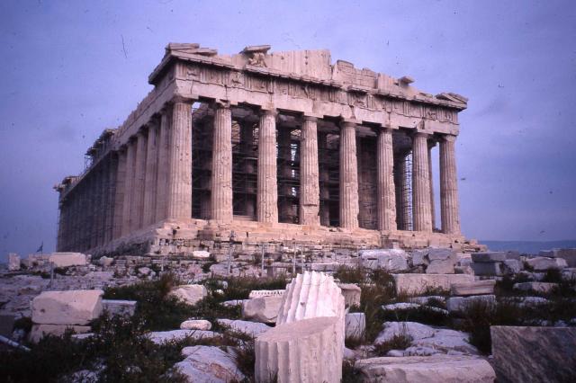 Parthenon, 447-432 BCE, general view from northwest