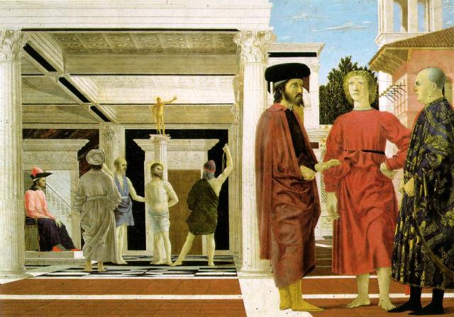 Piero della Francesca (c.1416-92): Flagellation, 1442, tempera on panel, National Gallery, London