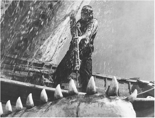 Captain Ahab portrayed by Gregory Peck 1956