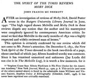 The Spirit of the Times Reviews Moby Dick by John Francis Mc Dermott