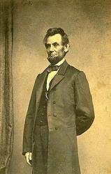 Mathew Brady Studio, Abraham Lincoln, 1864, albumen silver print (carte de visite), National Portrait Gallery