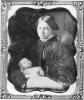 Woman holding dead baby, 1850s, daguerreotype