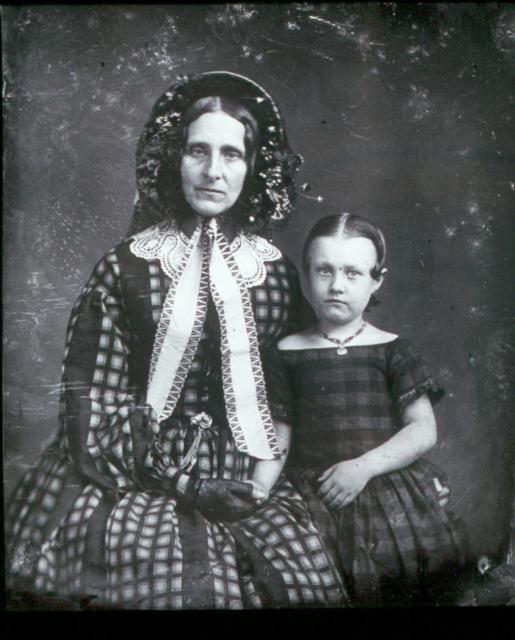 Woman and child, 1850, daguerreotype