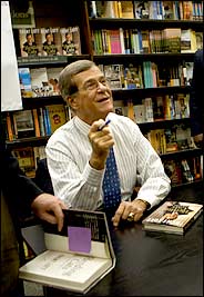 Mississippi Republican Sen. Trent Lott is known as one of the first scalps claimed in American politics by activists in the blogosphere.  Here Lott is shown on a book tour in 2005.  Photo: New York Times