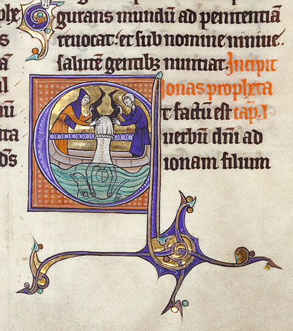Marquette Bible, Jonah, Lille, ca. 1270