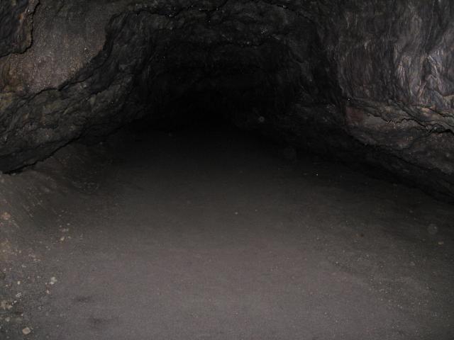 The very end of the Ape Caves