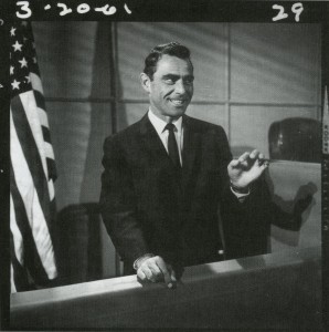 Rod Serling Signals that he has perfected his narration to director John Brahm